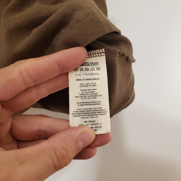 Filson Trail Crew graphic shirt green size S - Picture 5 of 5